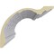 Ekena Millwork 12"H x 15 3/8"P x 19 1/4"F x 94 1/2"L Brightton Crown Moulding MLD12X15X19BR - alternate 4